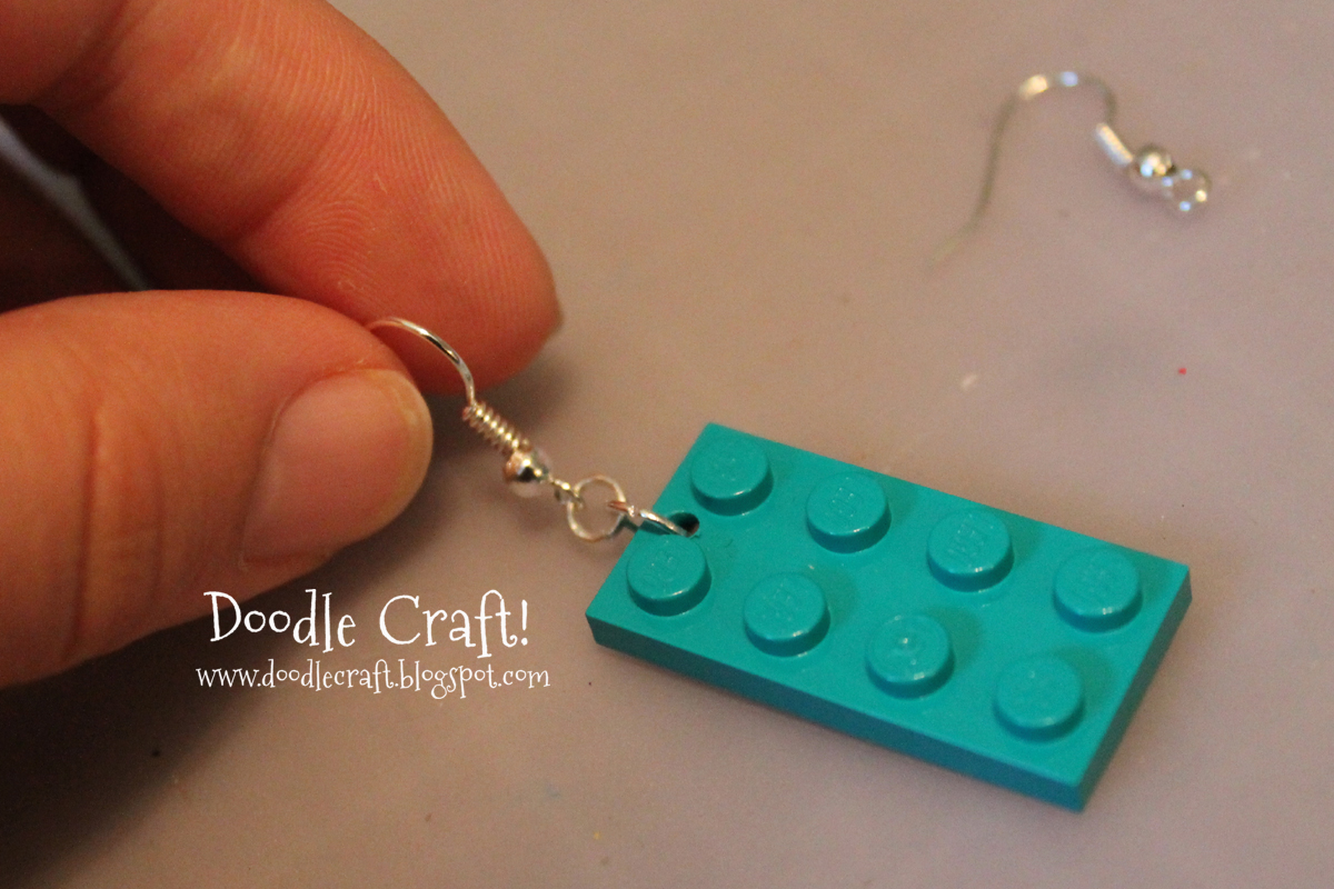 Doodlecraft Fun Lego Earrings!