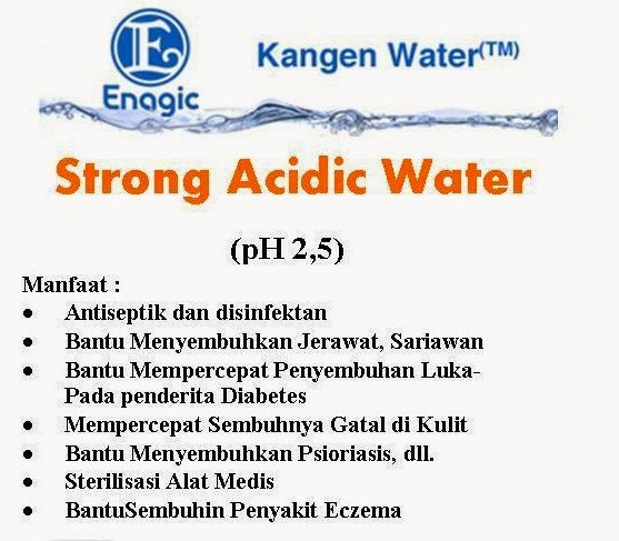 Manfaat Strong Acidic Water