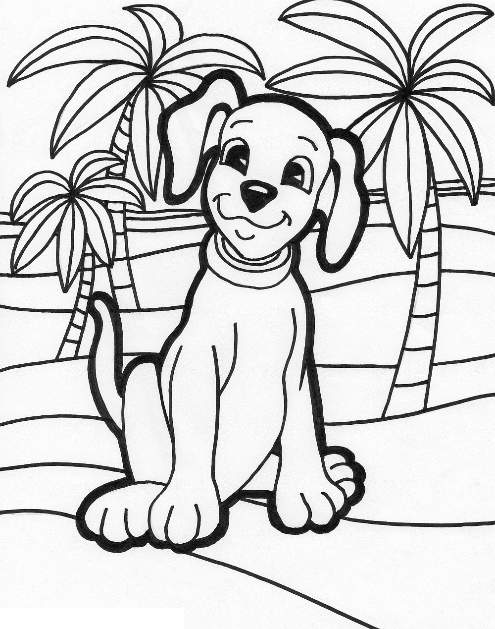 desenhos para colorir de cachorros e gatos