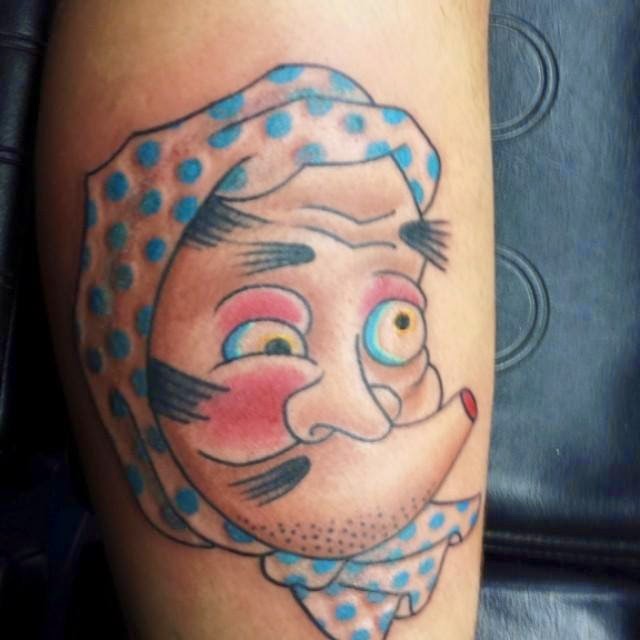 BLEN167 hyottoko tattoo