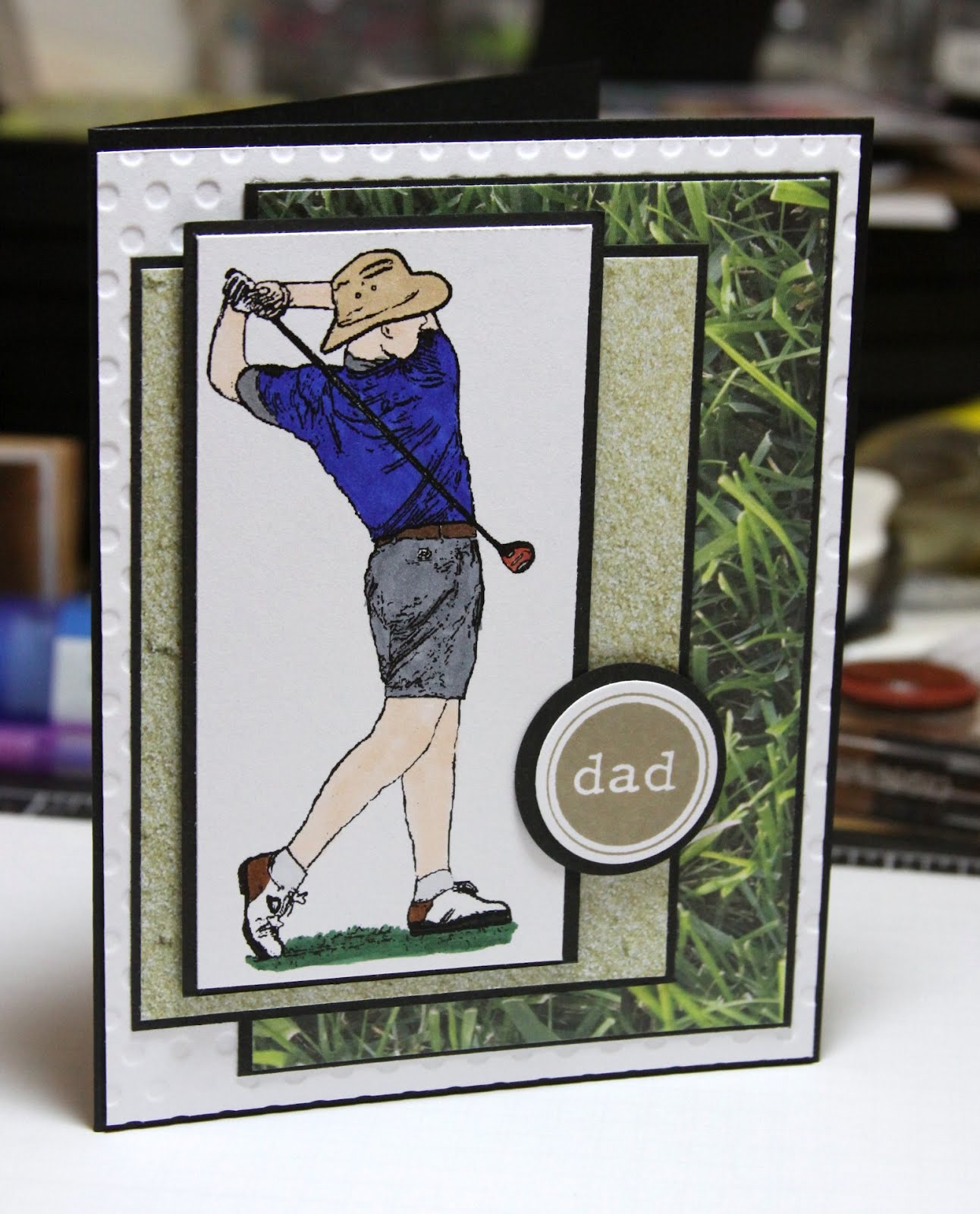airbornewife's stamping spot StampersBest Golfer digi stamp set of cards