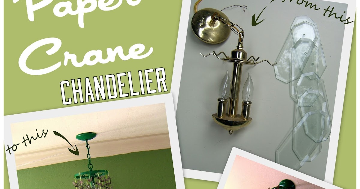 Nine Red How To Paper Crane Chandelier