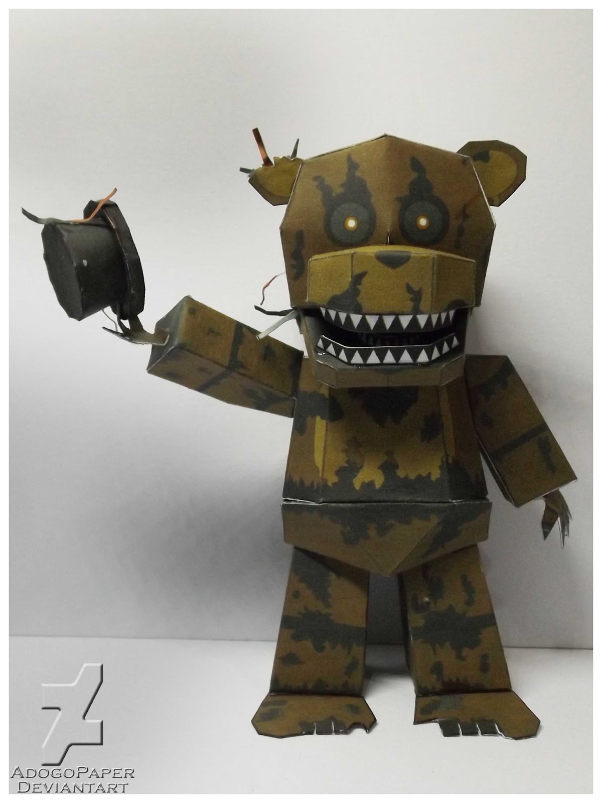 FNAF 3 phantom chica papercraft pt1 by Adogopaper on DeviantArt