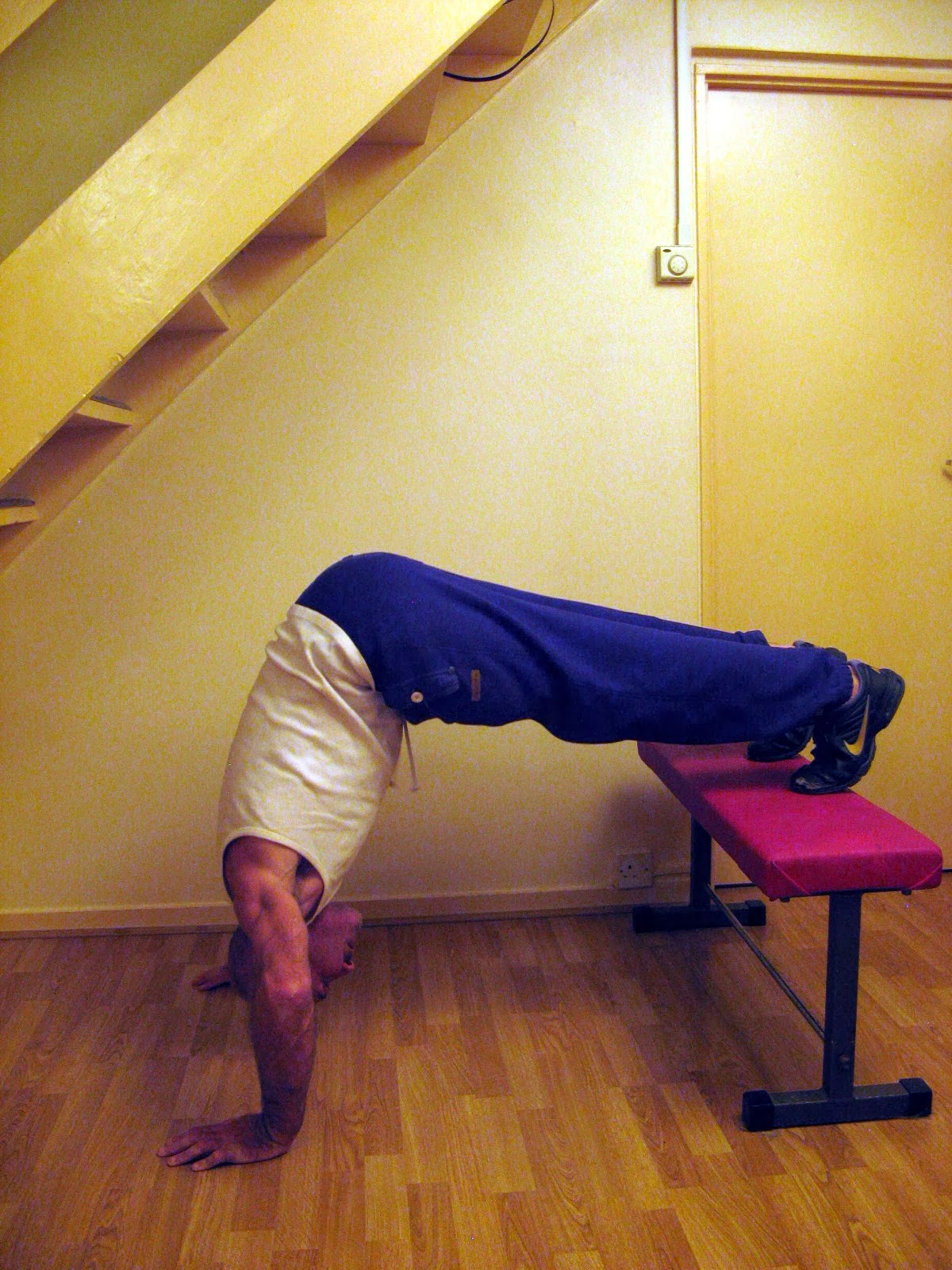 Start Bodyweight Training Handstand push up progression