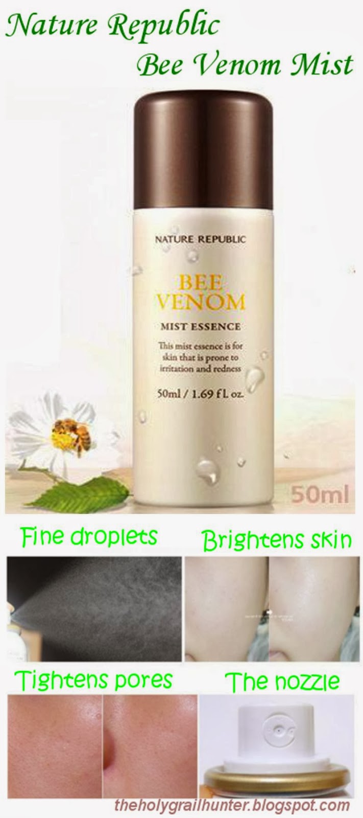 The Holy Grail Hunter Nature Republic Bee Venom Mist Essence Review