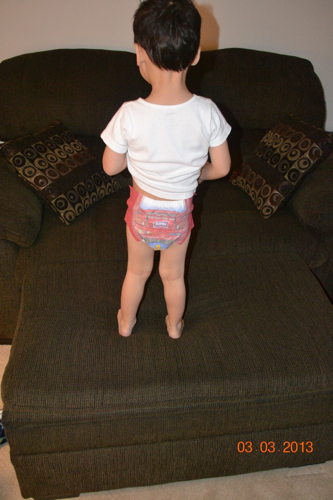 Our son Matthew 38 Months old in pullups