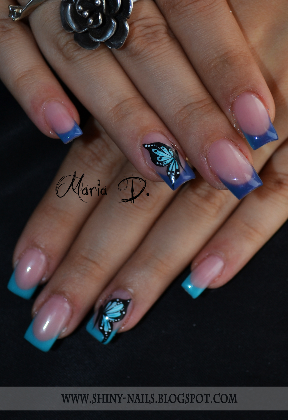Shiny Nails By Maria D Fly Away