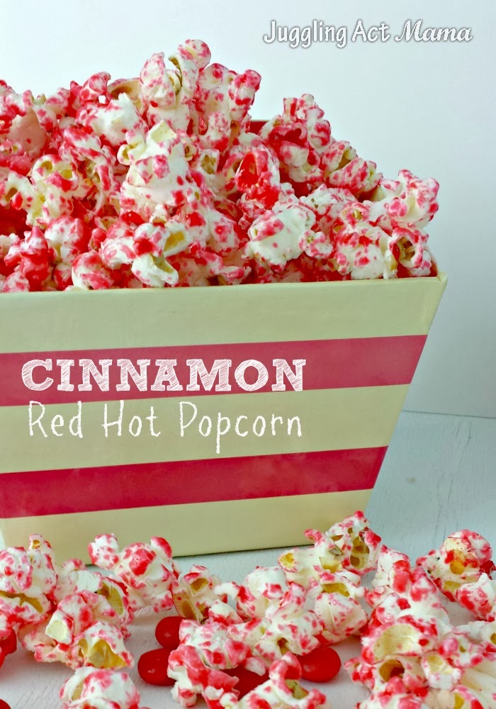 Cinnamon Red Hot Popcorn is delicious and easy to make! It's a fun treat for kids, and the kid in all of us!