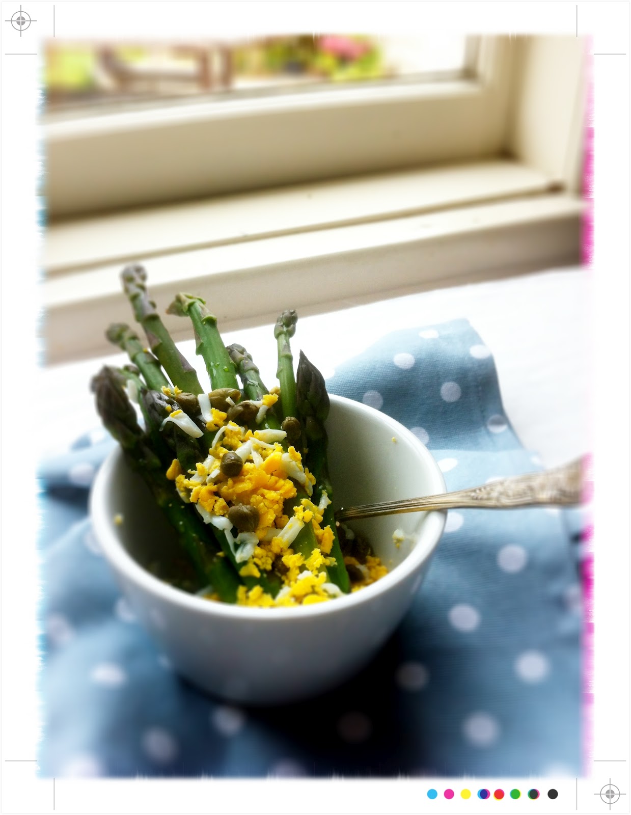 Toast Bookshelf Asparagus Mimosa, from Ottolenghi’s Plenty
