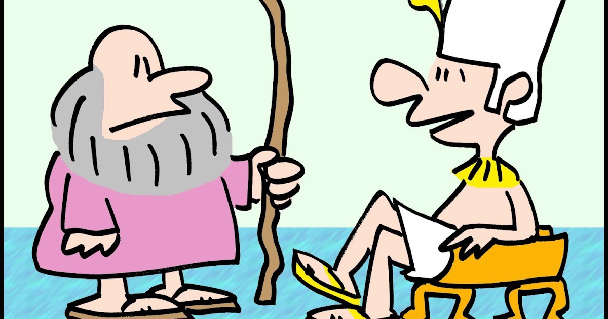 BALOO'S CARTOON BLOG: Moses and Pharaoh cartoon