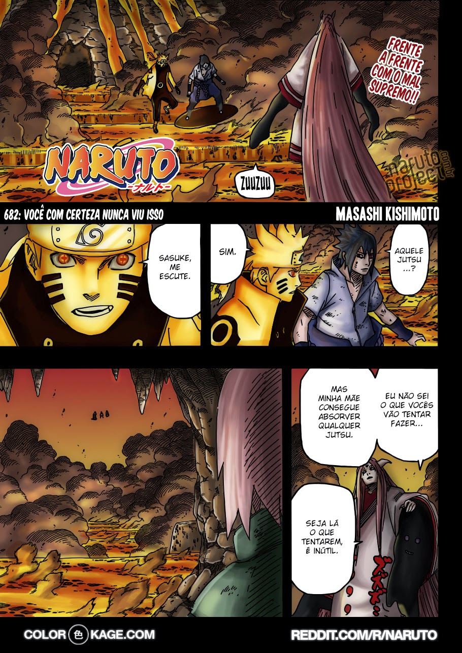 Naruto 682 Mangá Colorido Naruto 682 Mangá Colorido