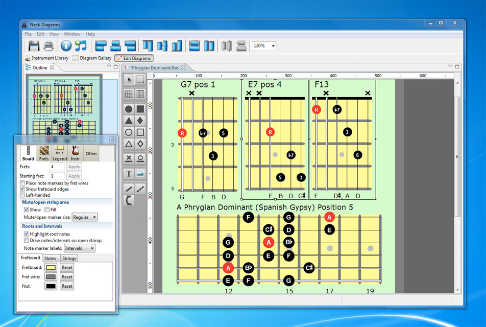 Guitar Fretboard Diagram Software Mac