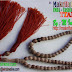 Tasbih Akar batu Putih atau tali arus putih atau akar bahar Putih atau Kayu Uli ukuran 99 diameter 6 mm