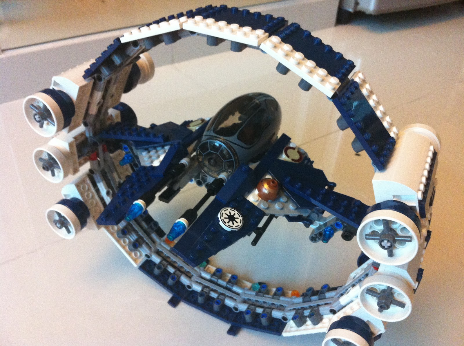 lego jedi starfighter with hyperdrive booster ring