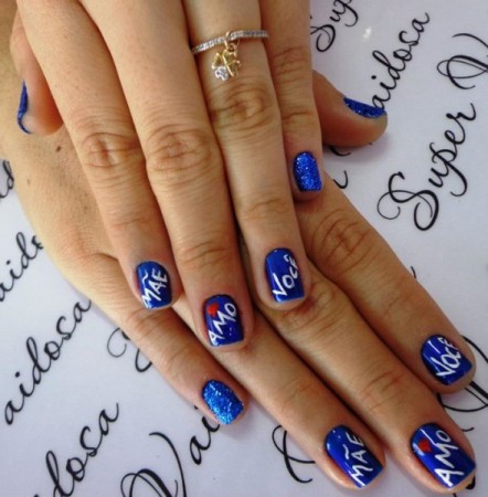 Modelos unhas decoradas dia das mães 2014