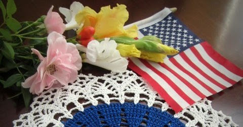 Lacy Crochet: My Fourth of July Doily