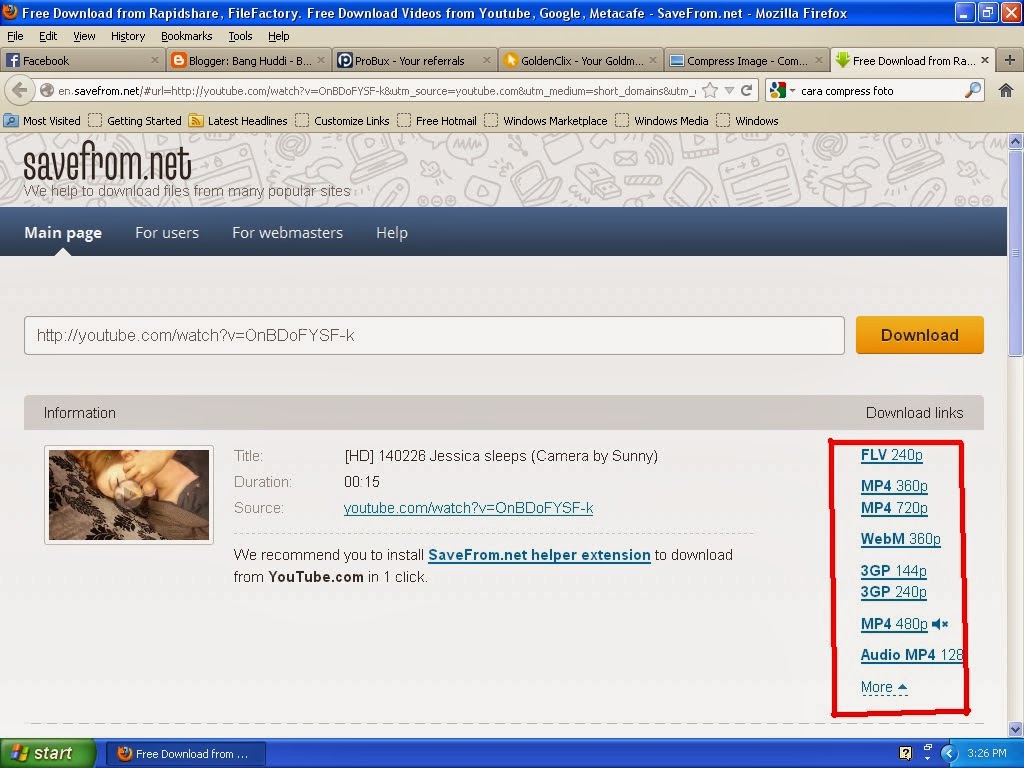 ketika ingin download di savefrom ketika ingin download di savefrom
