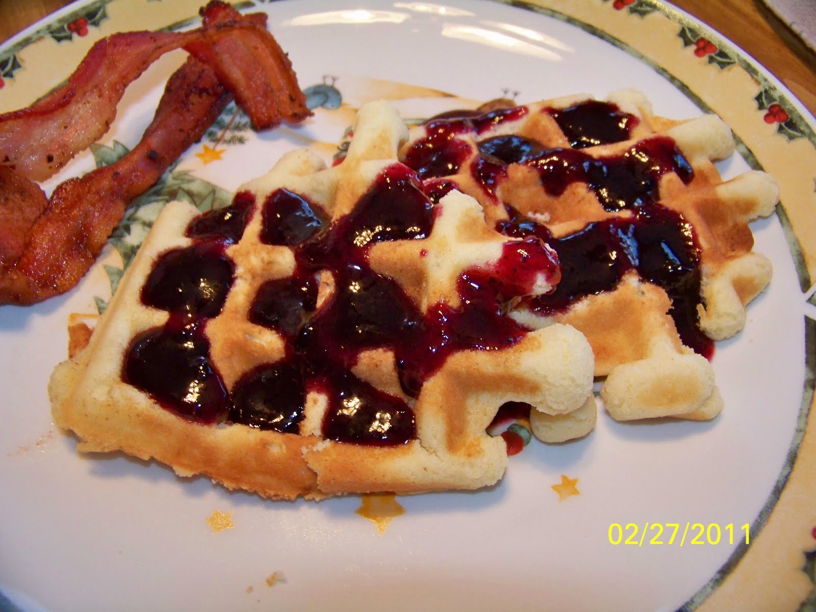 Connor's Cooking Cookie Dough Waffles