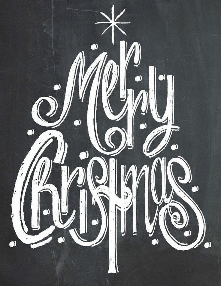 Merry christmas tree chalk print Merry Christmas Tree Chalk Print