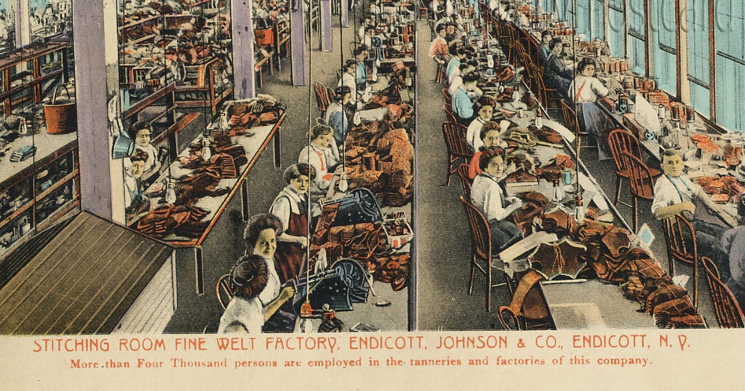 The Daily Postcard The Endicott Johnson Shoe Factory