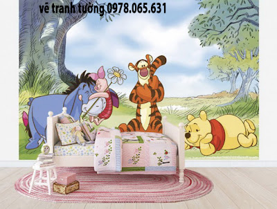 vẽ tranh tường phòng bé vẽ tranh tường,vẽ tranh tường cho bé
