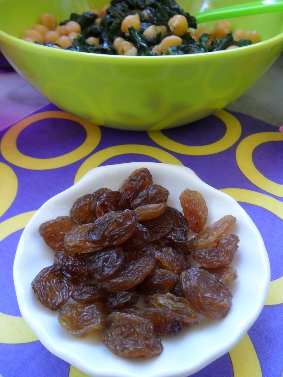 GARBANZOS CON ESPINACAS FRESCAS