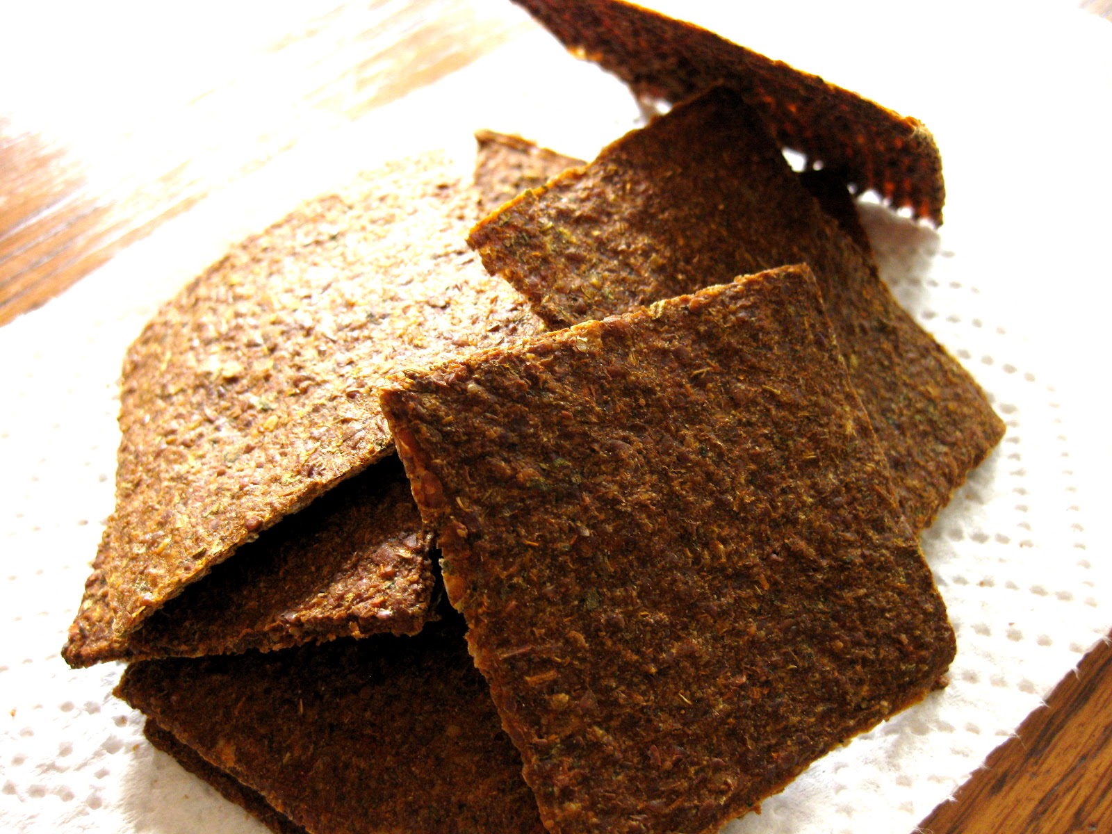 Delightfully Vegan RECIPE SunDried Tomato Flax Seed Crackers