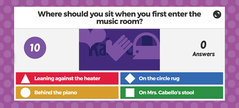 Music Is Elementary Start Off Music With A Kahoot