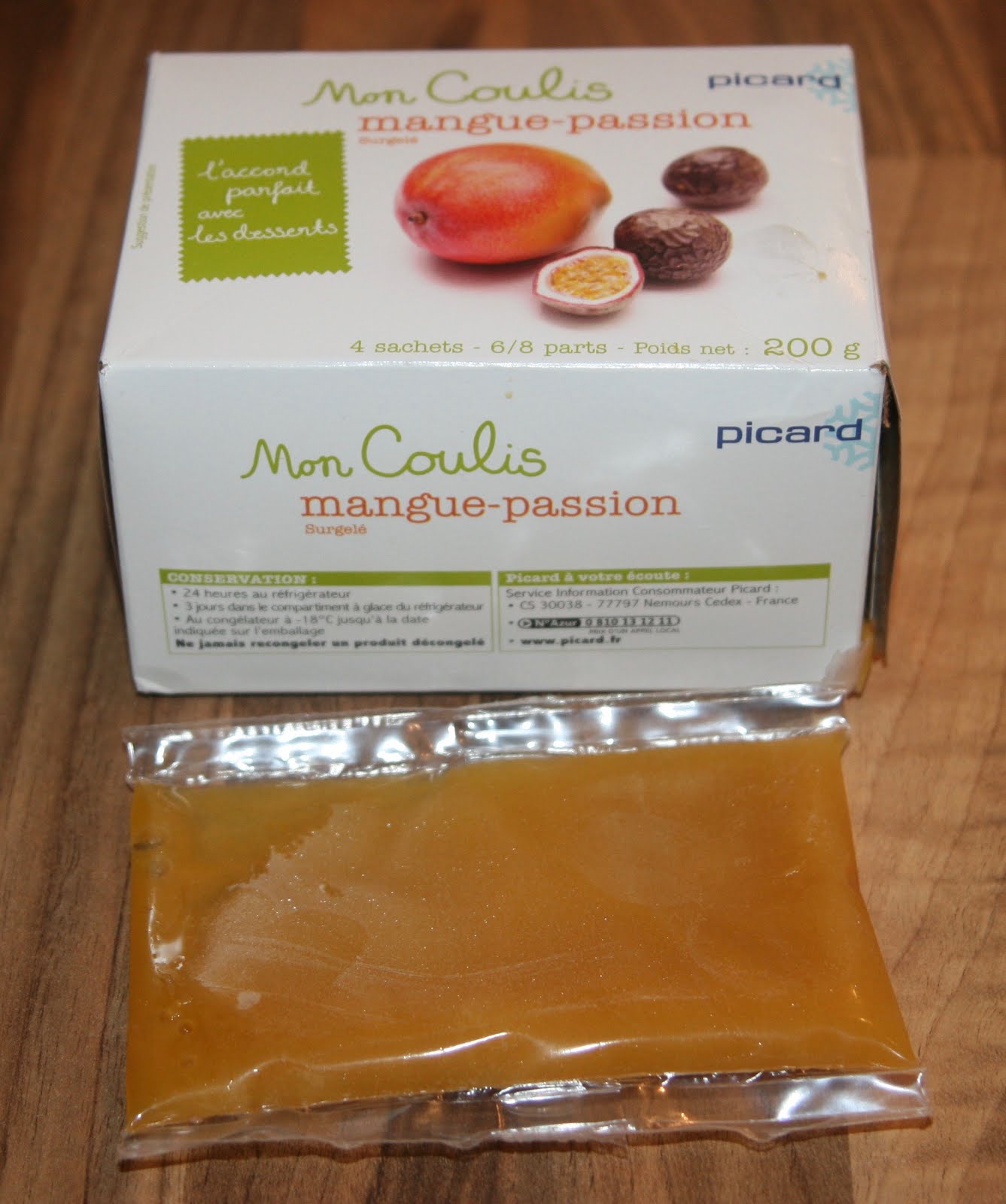 Coulis Mangue Passion - Picard - 200 g