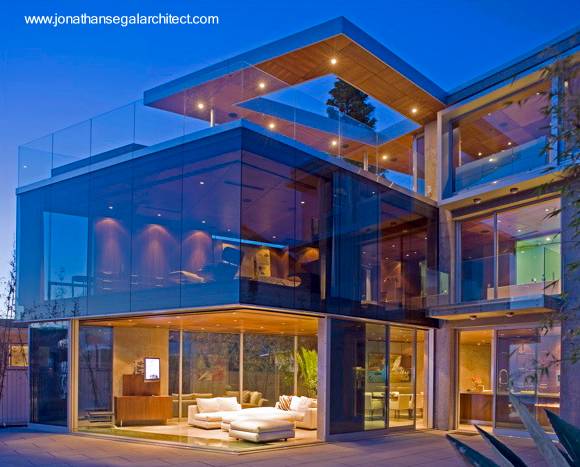 Moderna casa residencial de estilo Contemporáneo como caja de vidrio Residencia Lemperle estilo Contemporñaneo en La Jolla, California