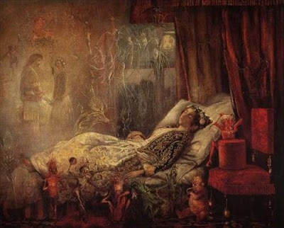 The Stuff that Dreams are made of by John Anster Fitzgerald, 1858