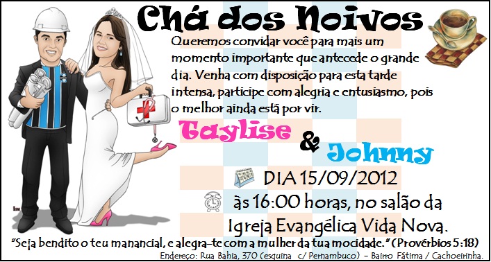 Ideias de convites #chadepanelas #chabar 5