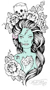 This tattoo design depicts the angel who was sleeping with a hope. fairy tattoo design