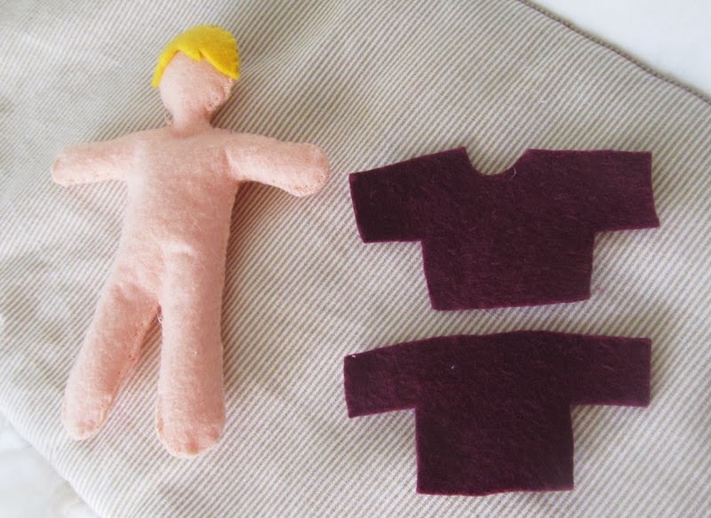 Kurdeleli Kedi Keçeden Çocuk / Bebek Yapımı