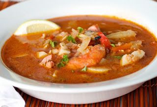 Recette du soupe de poisson et fruits de mer