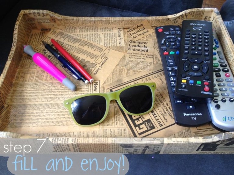 Brand New "We" D.I.Y. Newspaper Table Tray