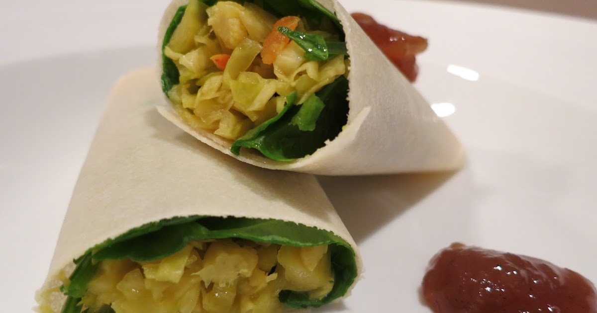 The Veracious Vegan Raw Indian Madras Curry Sauerkraut Wrap
