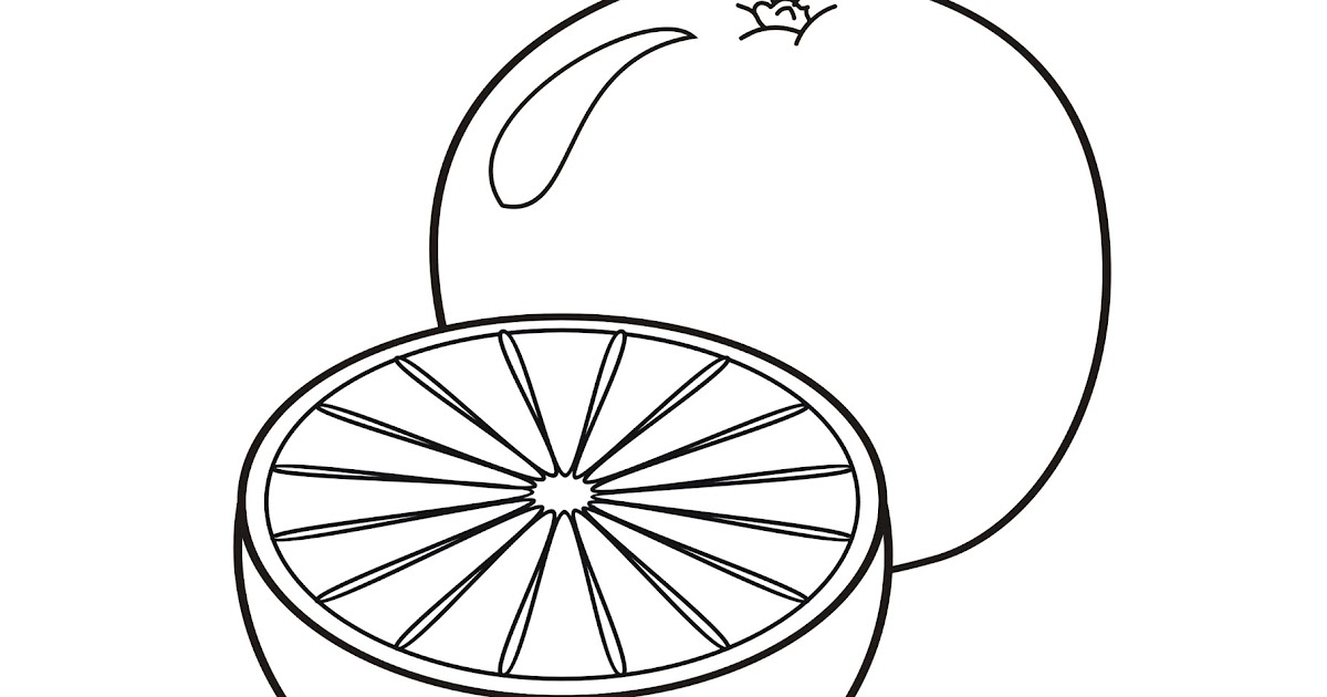 gambar mewarnai jeruk