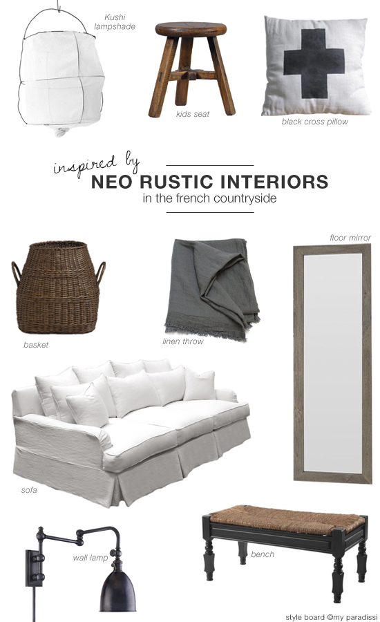 Neo rustic french countryside interiors shopping collection #rustic #interiors #shopping