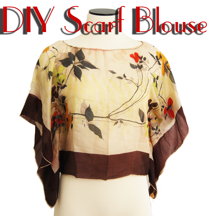 Jessamity Project DIY scarf blouse