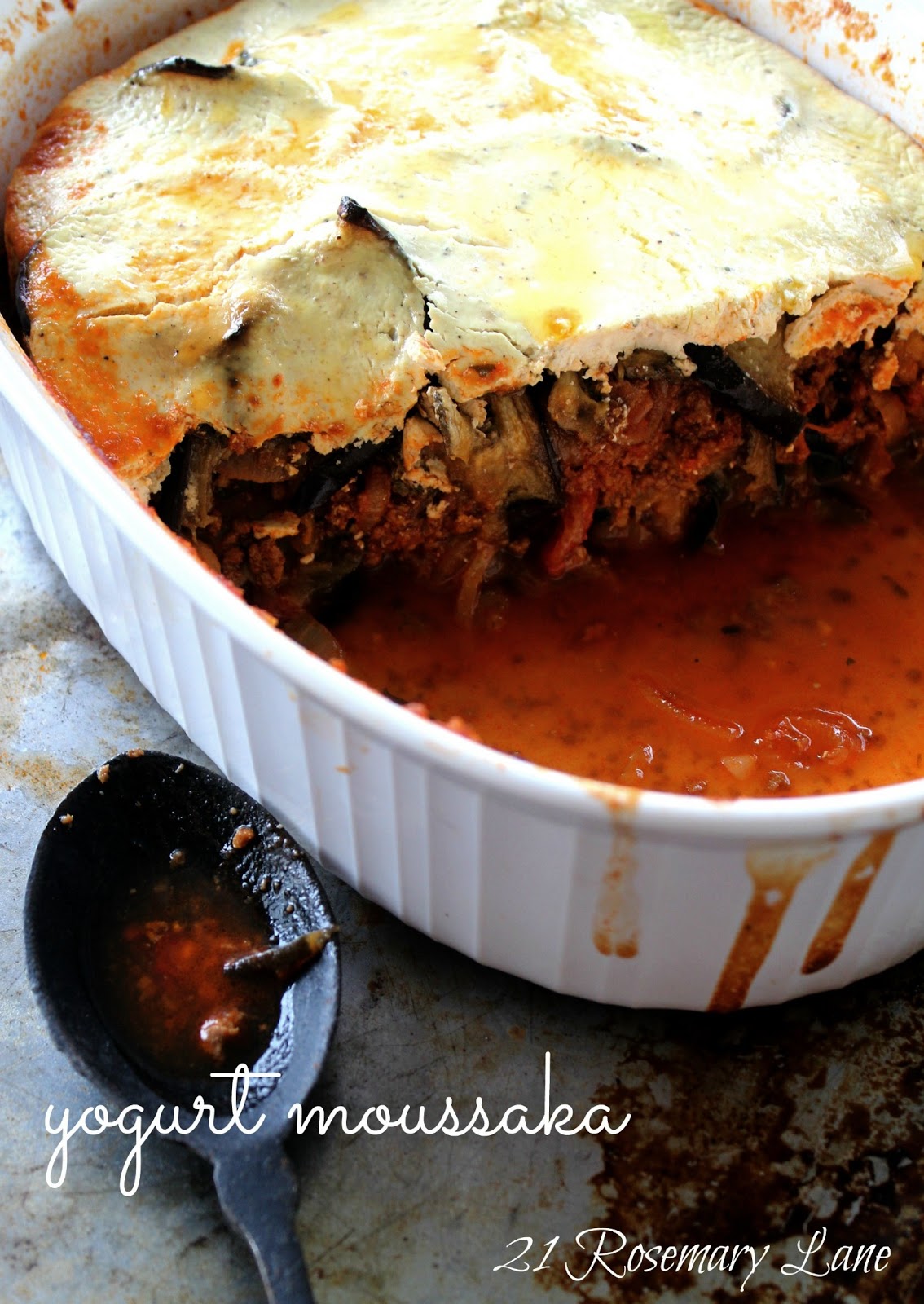 21 Rosemary Lane Yogurt Topped Moussaka