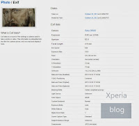 Sony Xperia Z1s camera sample EXIF data