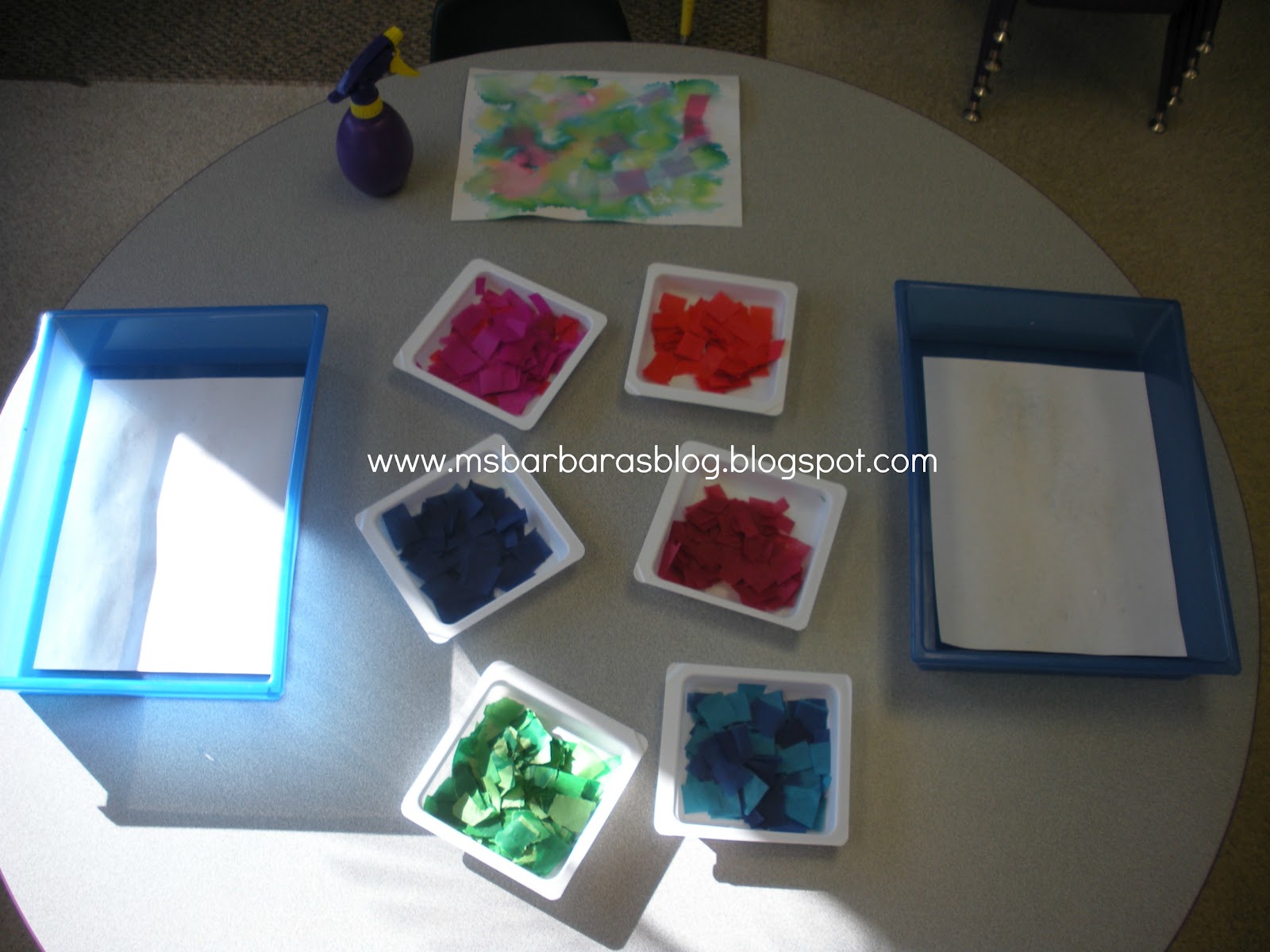 Bleeding Tissue Paper Squares  Craft and Classroom Supplies by