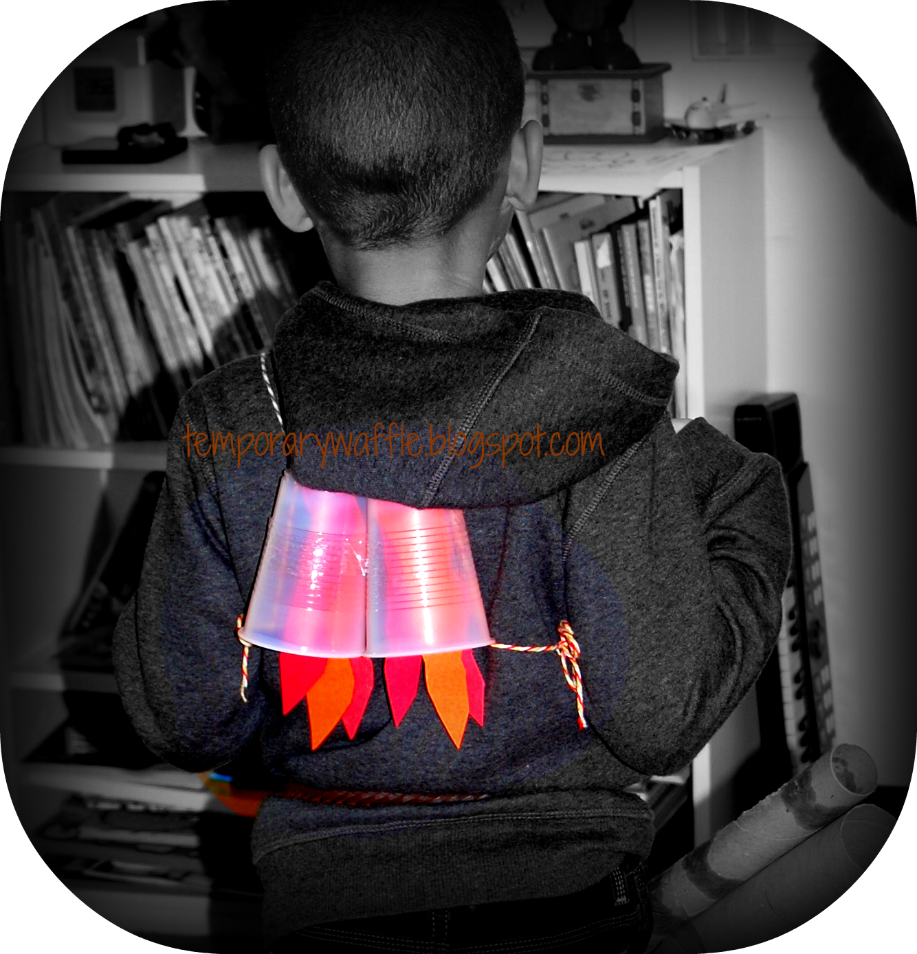 Temporary Waffle DIY Kids Blaster Jet Pack!