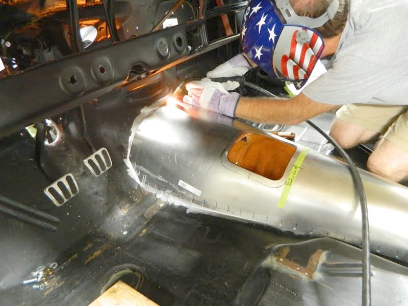 '67 Nova Project New Trans Tunnel Fabrication, Day 7 (August 10, 2012)