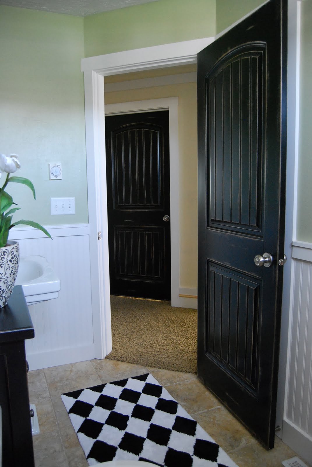 Home by Heidi { The Black Doors are HERE!!!} Black interior doors, Doors interior, Black doors