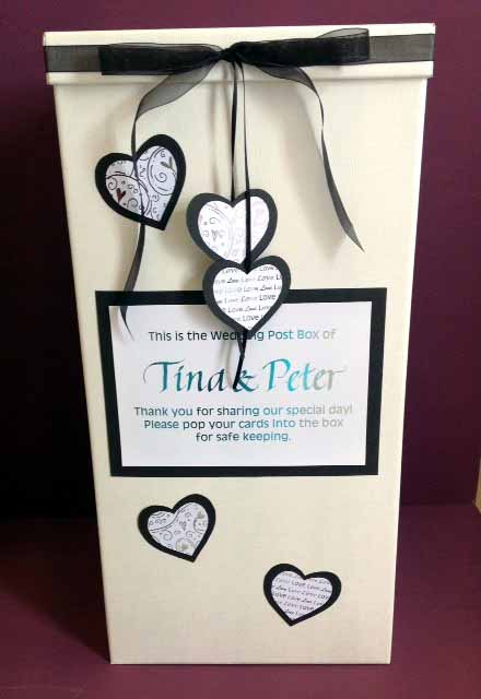 wedding guest book with black pages