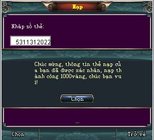 Hướng dẫn nạp vàng trong game Tây Du Ký Hướng dẫn nạp vàng trong game Tây Du Ký