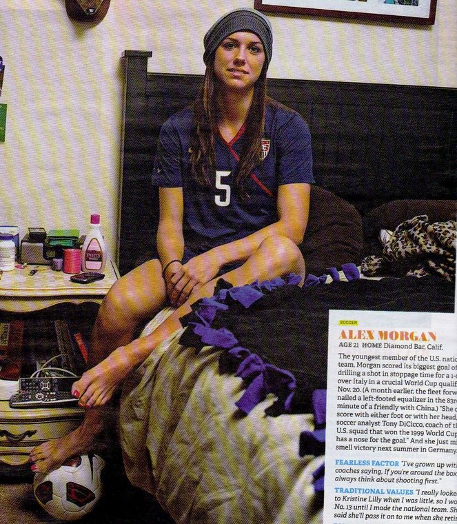 Two of the women stood out to me, Hope Solo and Alex Morgan. 