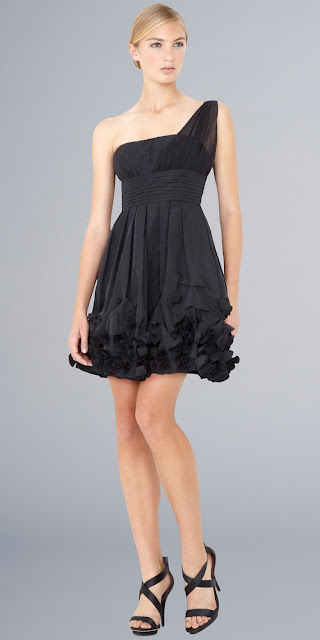 black satin dress